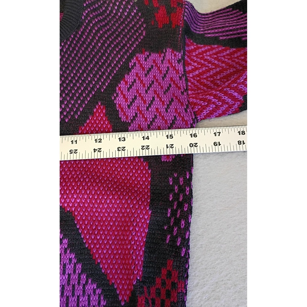 Vtg Womens Havenshire Patterned Acrylic Knit Sweater Made In USA Size 12? 90s - Picture 6 of 10